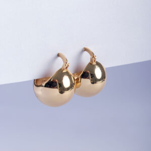 Aretes Hobbs Redondos Gold