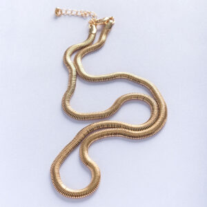 Cadena Collar Snake Gold