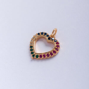 Dije Corazón con Piedras