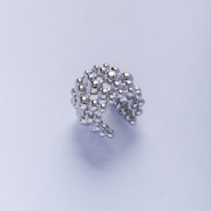 Earcuff Bolitas Silver