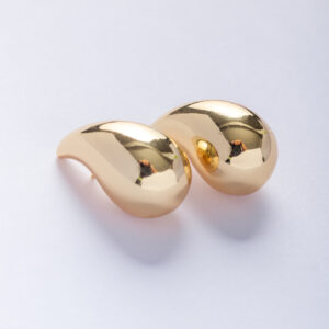 Aretes Gotas Full Gold Medianas